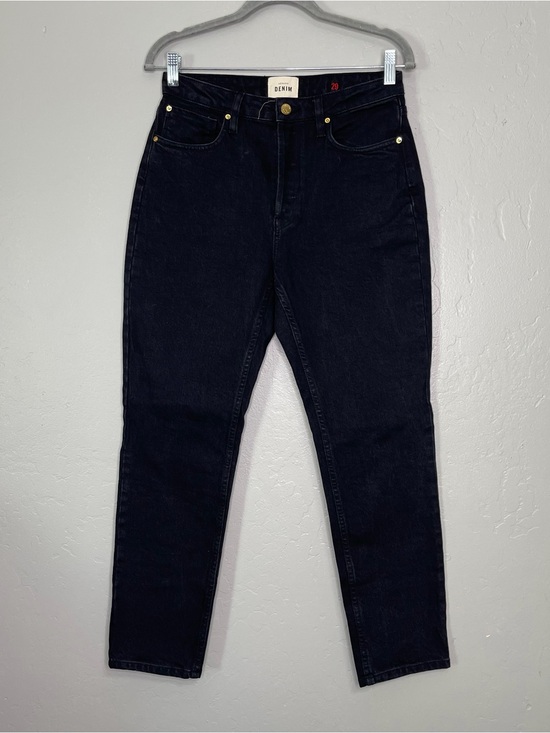 Sezane Denim - Sezane Denim Womens Straight Fit Cropped Black Jeans Sz 29
